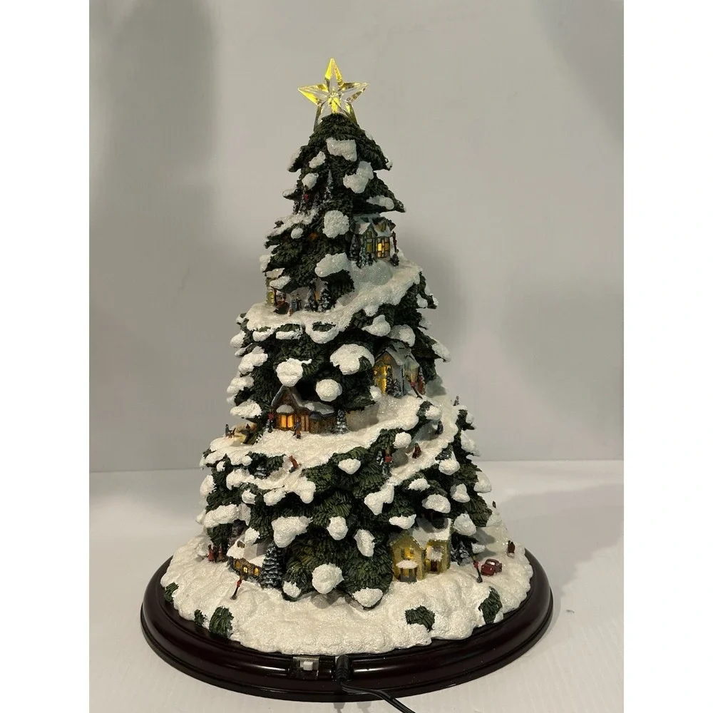 2004 Thomas Kinkade Village Christmas Illuminated Tree 15
